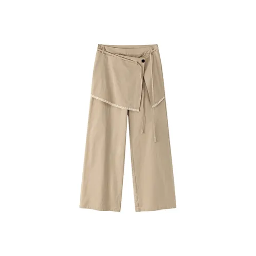 CHUU Хаки Женские Повседневные Брюки
