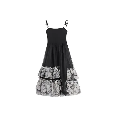 VKXOW Черные Женские Слиплатья