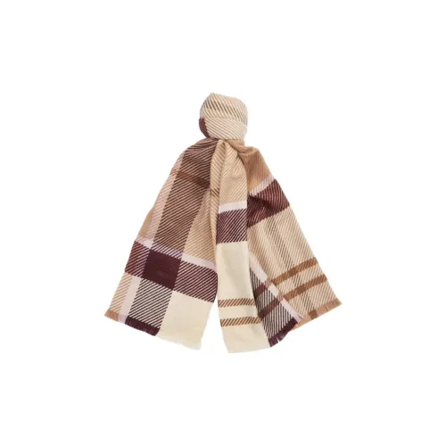 BARBOUR Twill Вязаные Шарфы Женские Хаки