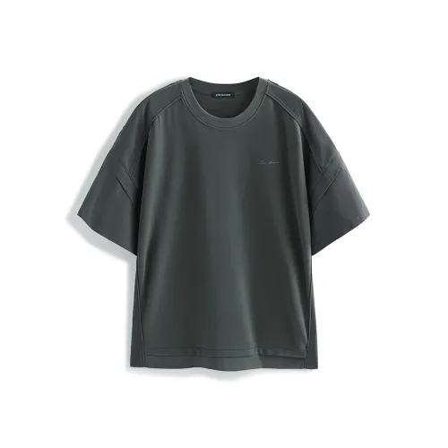 PEACEBIRD MEN Серый цвет скалы, замок, 1 мужская футболка T