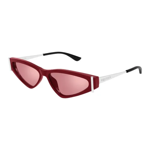 Alexander McQueen Ацетат Кошачий глаз Солнцезащитные очки Женские Красный