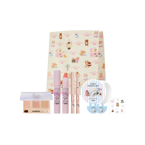 FLORTTE LIP Цвет Безупречный Коробка Наборы Макияжа Легко Смесь Велюр LIP Контурные карандаши Румяна Ручки Трехцветный Маскирующий