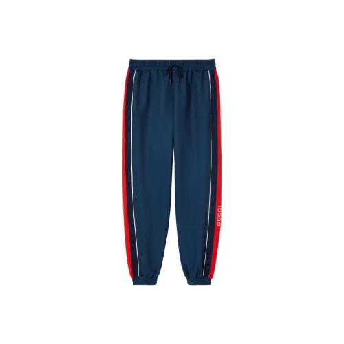 GUCCI Вязаные спортивные брюки мужские темно-синие