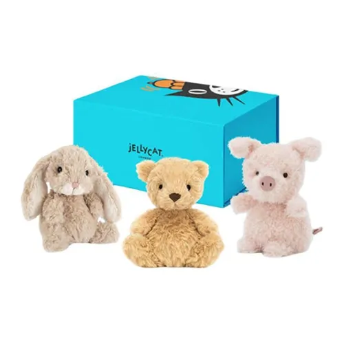 JELLYCAT Кролик Сладкий Целая коробка Милый Свинка Куклы Плюшевая кукла Высота в сидячем положении 15 см 18 см Высота