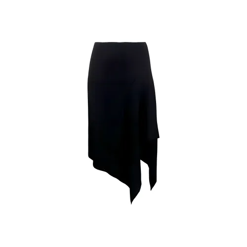 DRIES VAN NOTEN Черные Женские Повседневные Длинные Юбки