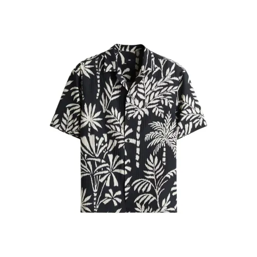 H&M Черные/Белые Мужские Рубашки