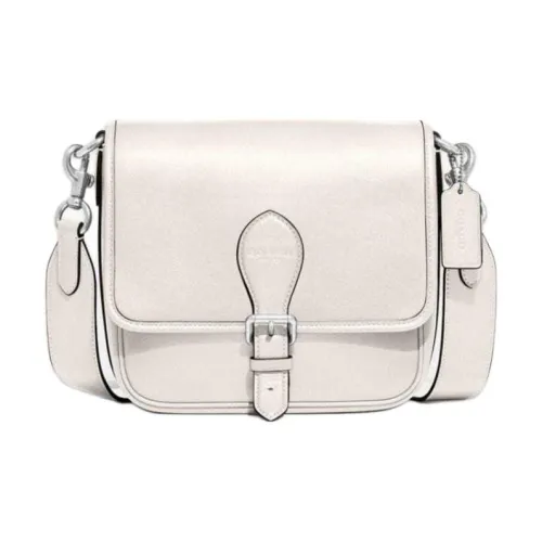 COACH Frankie Дубленая кожа Сумка через плечо Маленькая Женская Белая