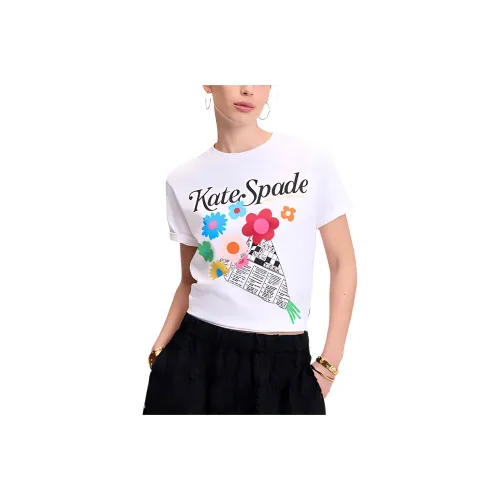 Kate Spade SS25 Стандартная T-рубашка Женская Белая