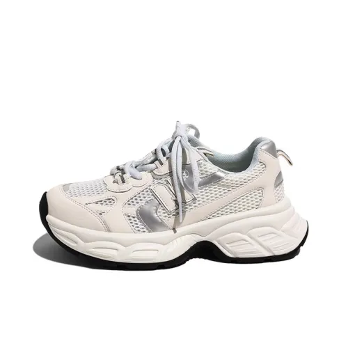 Shougu Амортизация Износостойкие Низкие Топ Кроссовки с Толстой Подошвой Женские