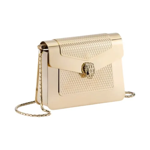 BVLGARI Serpenti Forever Латунь Сумка через плечо Мини Женская Золотая