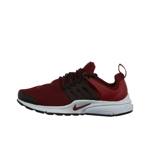 Nike Air Presto Slip Resistant Abrasion Resistant Низкий Топ Повседневная обувь Унисекс Красный Черный