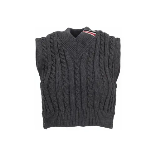 THOM BROWNE Серые Женские Жилеты