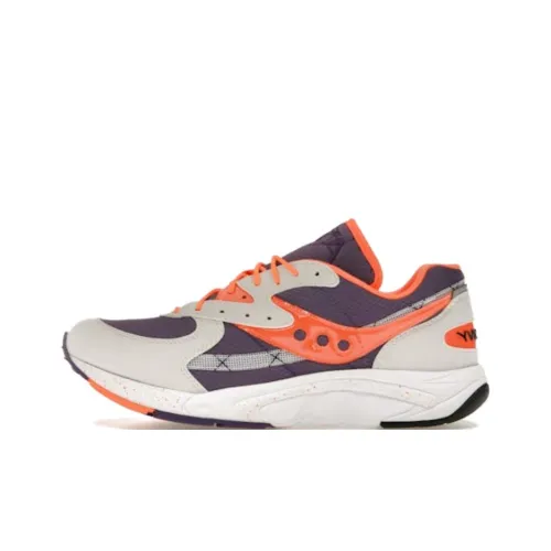 Saucony Aya Slip-resistant Abrasion-resistant Low-top Беговые кроссовки Унисекс Фиолетовый Оранжевый