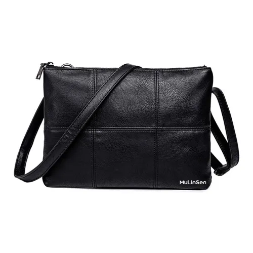 Mulinsen ПУ (полиуретан) Сумка через плечо Унисекс Черная