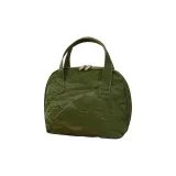 Зеленый текстурированный двойной переносной купольный сумка