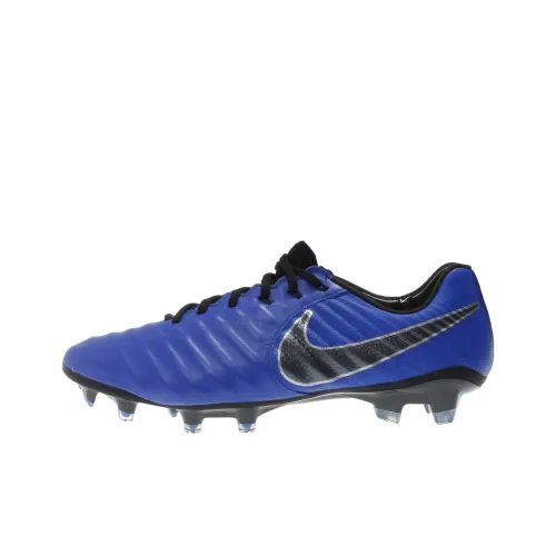 Nike Tiempo Legend 7 Elite FG Твердый Грунт Амортизация Износостойкие Футбольные Бутсы Унисекс Синий