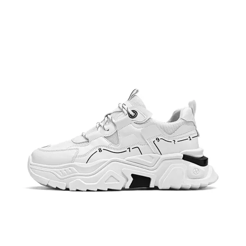 Dao Tu Sen Амортизация и Дышащий Низкий Топ Кроссовки с Толстой Подошвой Мужские