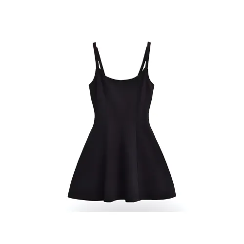 MUQINGQING Черные Женские Слиплатья