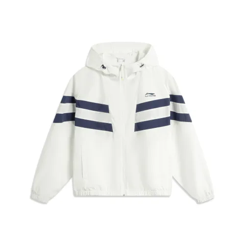 LINING Sports Life Collection Тренчкот Мужской Айвори Темный Корабельный Синий