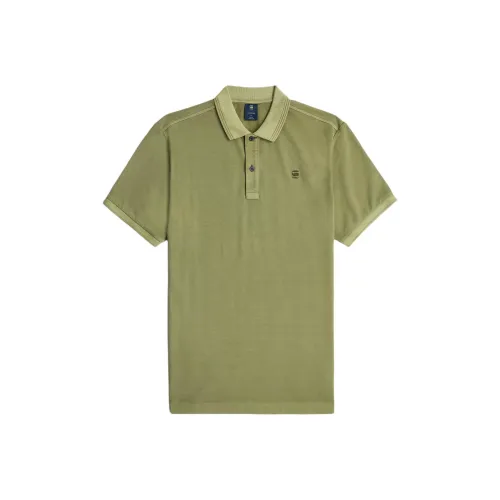 STAR RAW Зеленая Мужская Поло