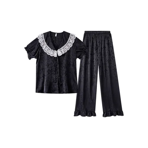 SIFUMA X LF0031 1 Черный Длинный Женский Пижамный Комплект