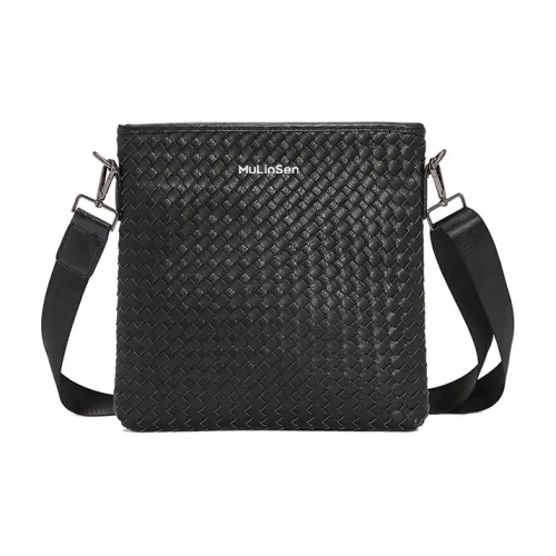 Mulinsen ПУ (полиуретан) Сумка через плечо Унисекс Черная