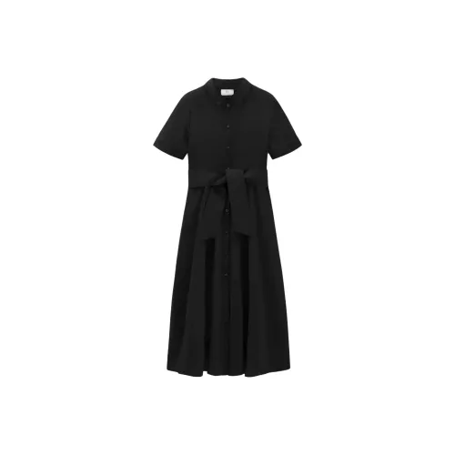 WOOLRICH Короткий рукав Платье Женское Черное