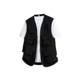 Черный жилет + белая футболка