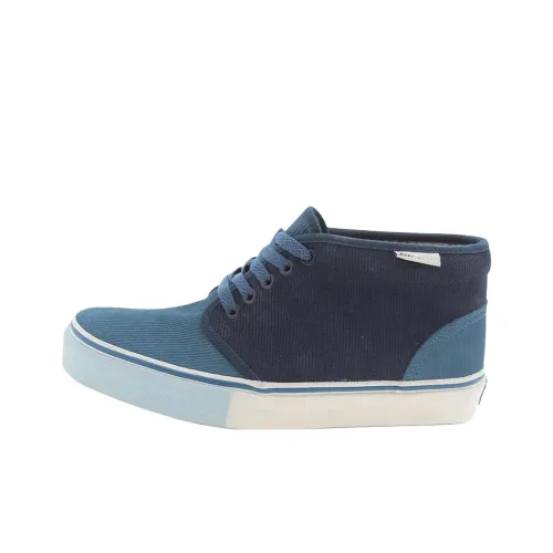 Vans Chukka Boot II Устойчивые к истиранию MID Топ Скейтборд Кроссовки Унисекс Синий