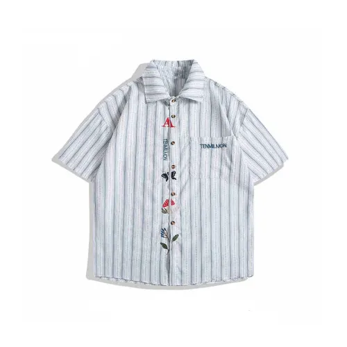 YOUSEKOO Синий Унисекс Рубашки