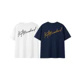 2 шт (Белый (Черный текст) + Темно-синий (Желтый текст))