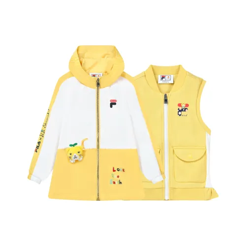 FILA KIDS x 3,1PHILLIP LIM Повседневная спортивная одежда Classic Lifestyle 2 предмета комплект Светло-лимонный цвет Дети 3-7 лет