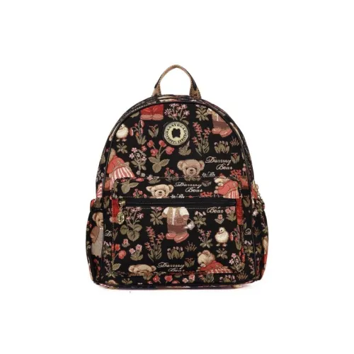 DANNYBEARJEANS Ткань Рюкзак Стандартный Унисекс Secret Garden Bear Черный Secret Garden Bear Белый