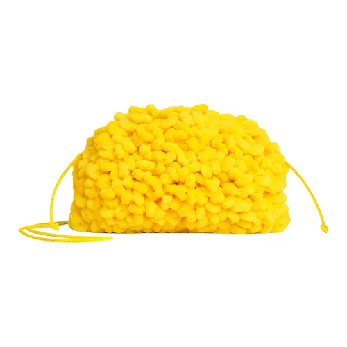 Bottega Veneta POUCH Облачная сумка Овчина Сумка через плечо Клатч Мини Женские Лимон