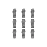 Чёрный Белый Клетка [9 Упаковок]