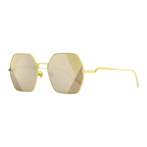 MCM Металл Нерегулярная форма Солнцезащитные очки Женские Золотой