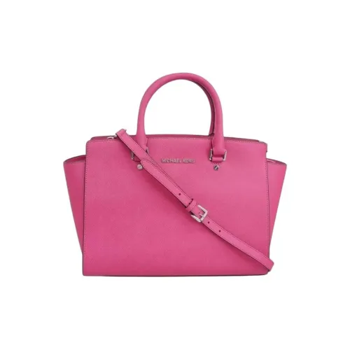 MICHAEL KORS Selma Кожа Сумка через плечо Сумка Большая Женская Малиновая Розовая