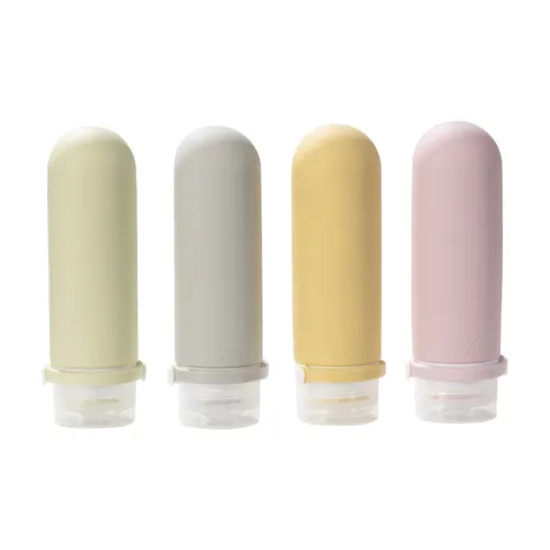 NILIYA Силиконовые бутылки для путешествий с разделителями портативные серия On The Go премиум-класс машины для экструдирования и наполнения