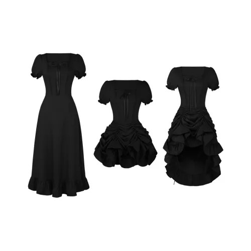 Летнее короткое платье с короткими рукавами женское