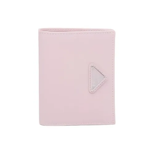 PRADA Saffiano кожа кошелек маленький женский розовый