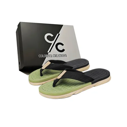 Colorful Creations ЭВА Тихий Противоскользящий и Устойчивый к Аbrasion Быстросохнущий Шлепанцы Мужские