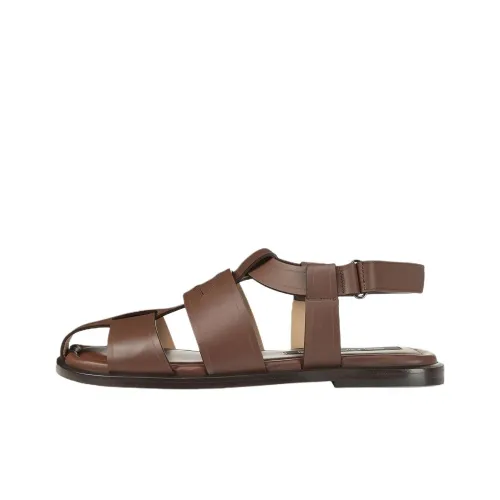 SERGIO ROSSI Sr Sea Отношение Сандалии в римском стиле Женские Шоколад