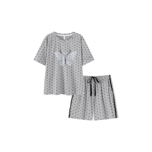 PBENO PD Бабочка Гороховый узор Женские Пижамные комплекты