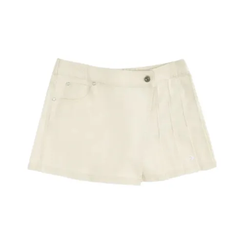 Конверс Джинсовые шорты Женские Белые