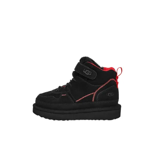 UGG Highland Slip Resistant Abrasion Resistant MID Топ Kids Lifestyle Shoes Черный Children Возраст 3-7 лет