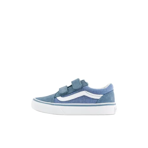 Vans Old Skool V Детские Скейтбординги Низкие Топы Серый Синий Kids