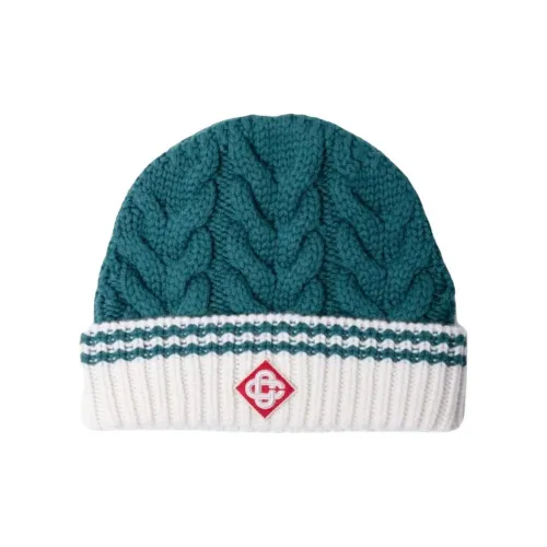 CASABLANCA Мериносовая шерсть кашемир шапки-бини мужской зеленый