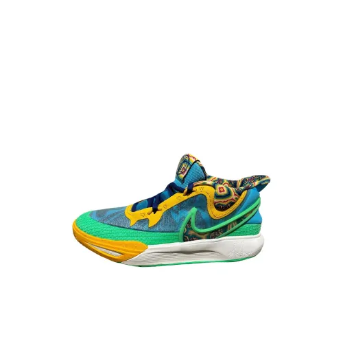 Nike Kyrie 8 Slip-Resistant Abrasion-Resistant Low Top Детские баскетбольные кроссовки Sea Blue для детей 3-7 лет