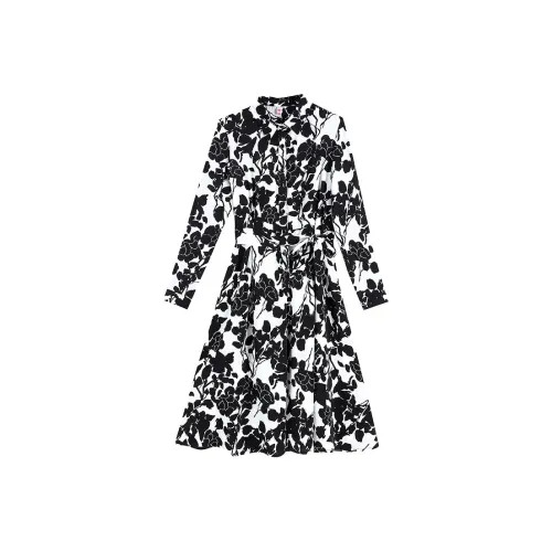 Mu Qingqing Длинное платье с длинными рукавами женское