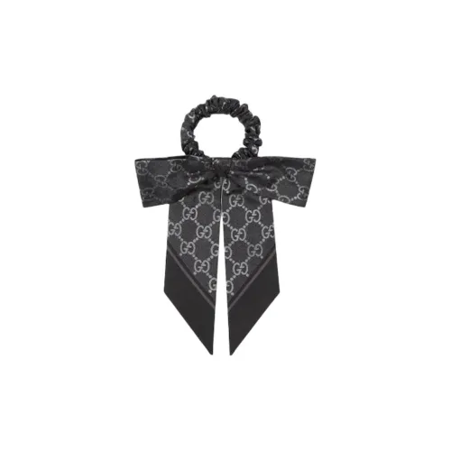 GUCCI Шелковая резинка для волос Унисекс Черная